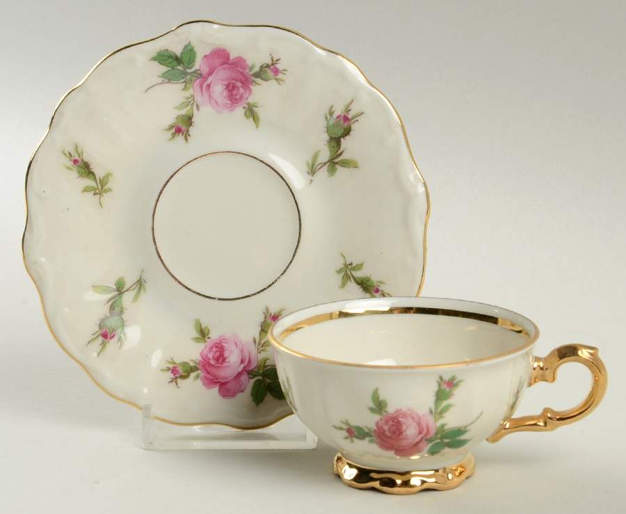 751 Footed Demitasse Cup & Saucer Set by Bareuther & Co-1