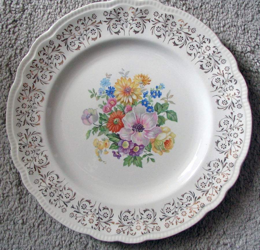 Dubarry Dinner Plate by British Empire Ware-1