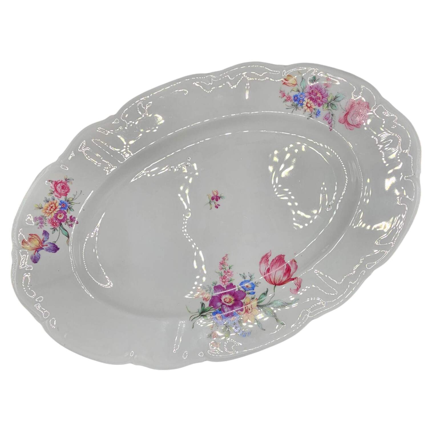 BTH293 14" Oval Serving Platter by Bareuther & Co-1