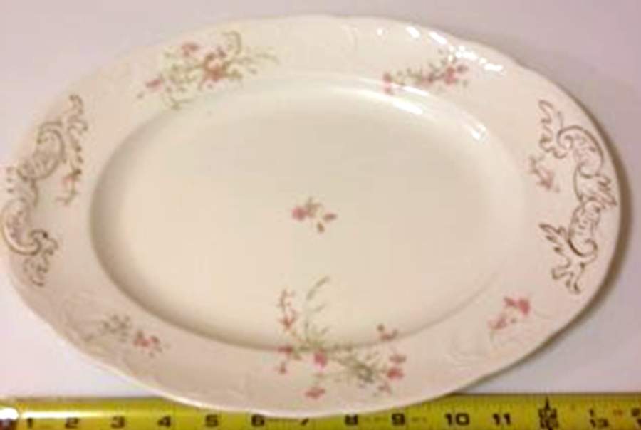 BOO71 14" Oval Serving Platter by Booths-1