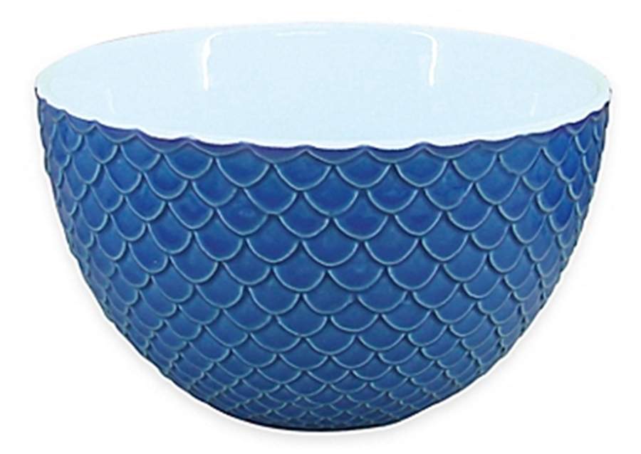 Bistro Blue Scallop Soup/Cereal Bowl by Fitz and Floyd-1