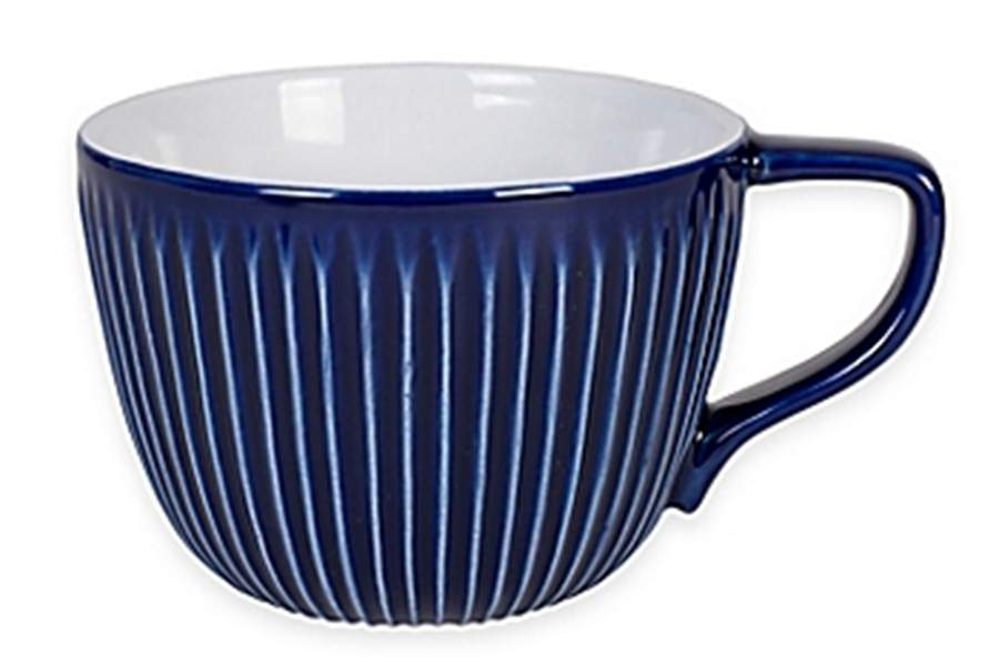 Bistro Blue Line Soup Mug by Fitz and Floyd-1