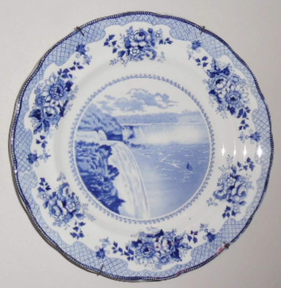 Niagara Falls Dinner Plate by Buffalo Pottery-1