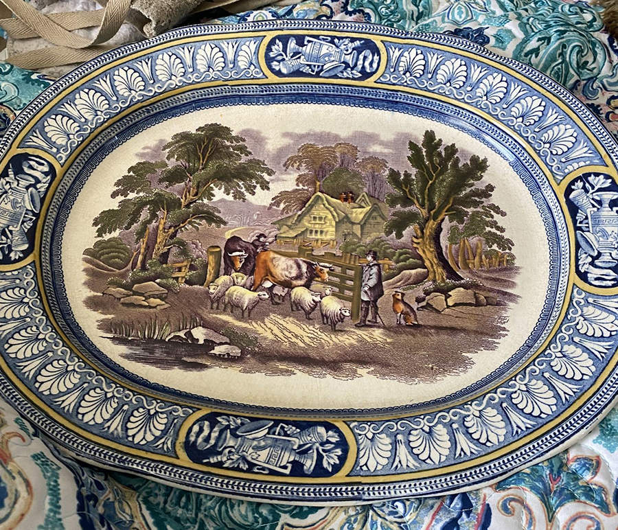 A2536 12" Oval Serving Platter by Booths-1