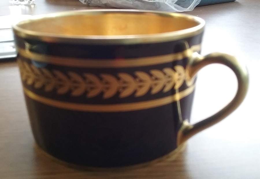 Asprey Cobalt Flat Cup by Bernardaud-1