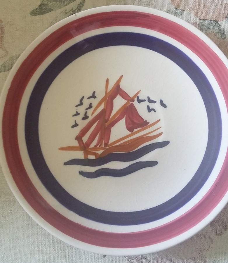 Ship Ahoy Dinner Plate by Blue Ridge Southern Pottery-1