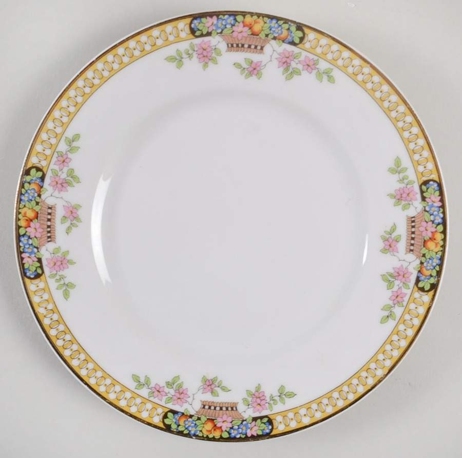 Winton (Design on Edge) Salad Plate by Bernardaud-1