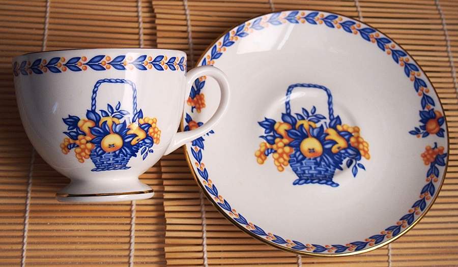 BNY11 Footed Cup & Saucer Set by Bethany-1