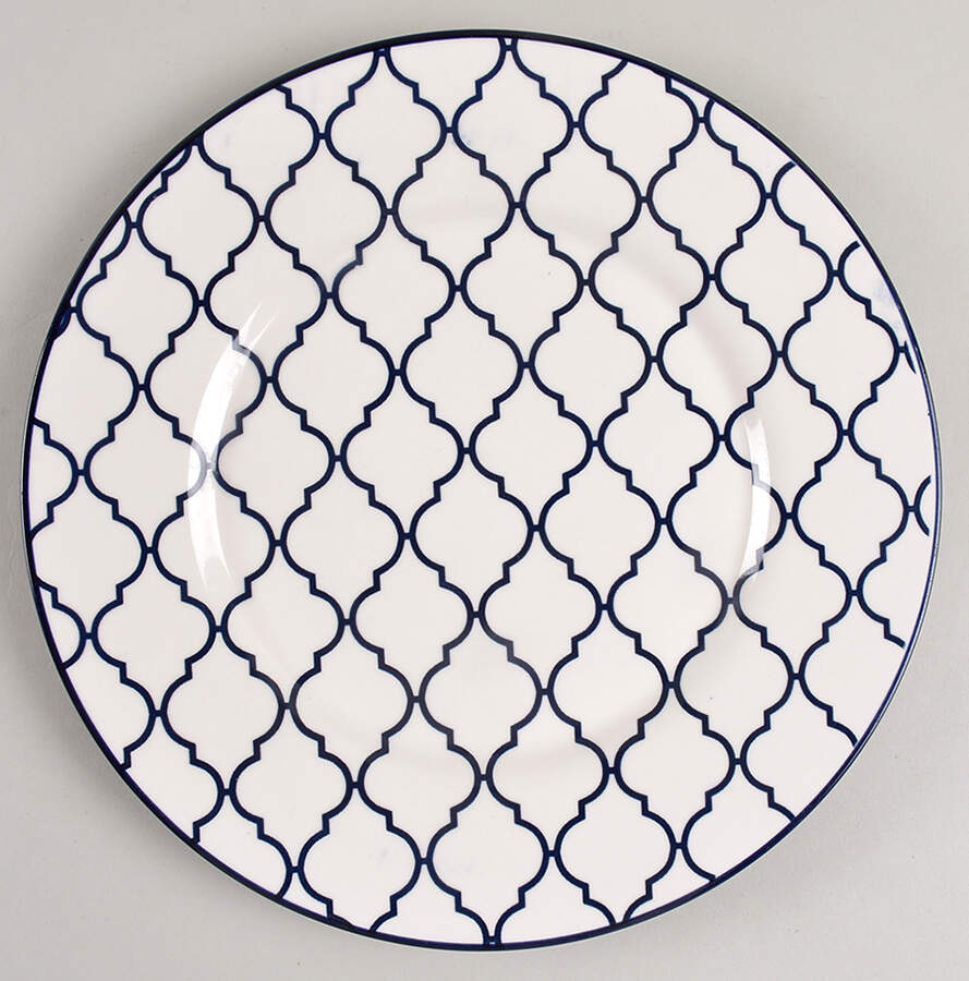 Moroccan Navy Blue Dinner Plate by Baum Brothers-1