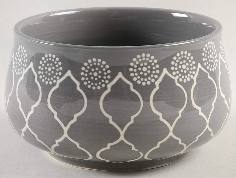 Moroccan Grey Soup/Cereal Bowl by Baum Brothers-1