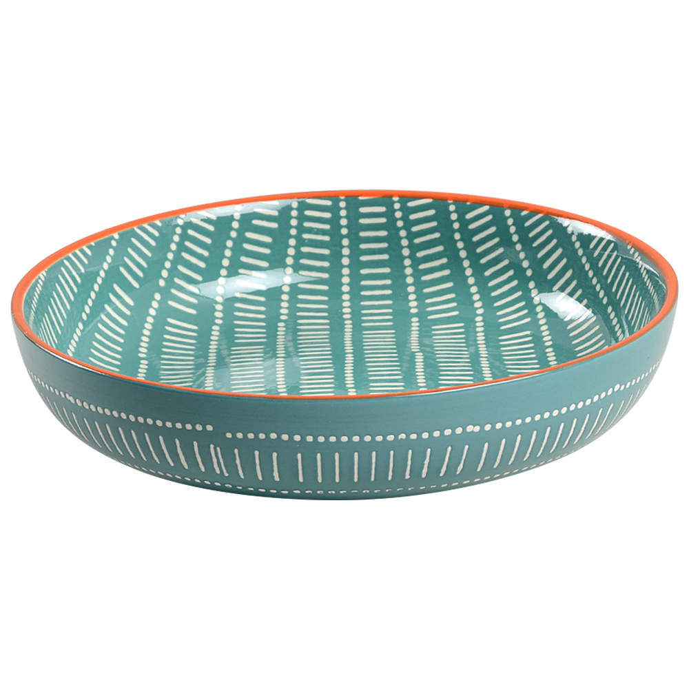 Tangiers Turquoise Individual Dinner Bowl by Baum Brothers-1