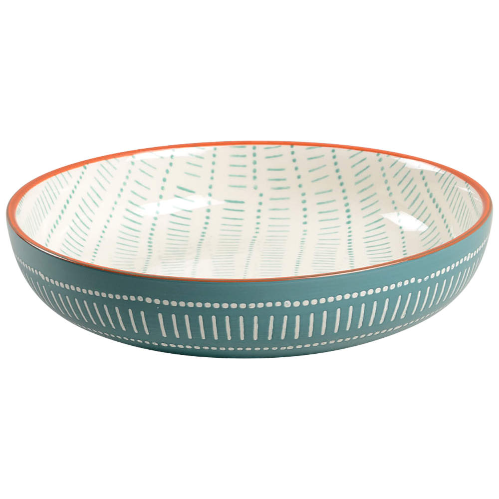 Tangiers Turquoise Individual Dinner Bowl by Baum Brothers-1