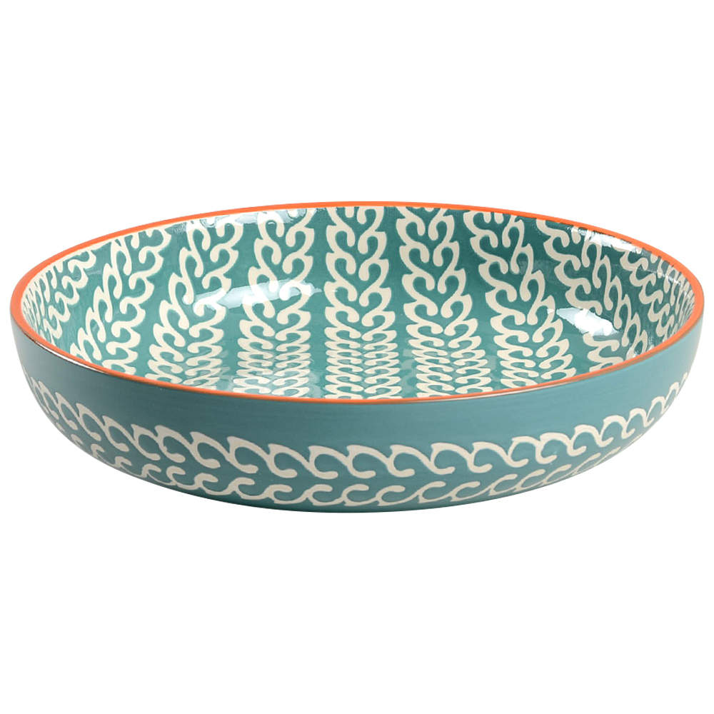 Tangiers Turquoise Individual Dinner Bowl by Baum Brothers-1