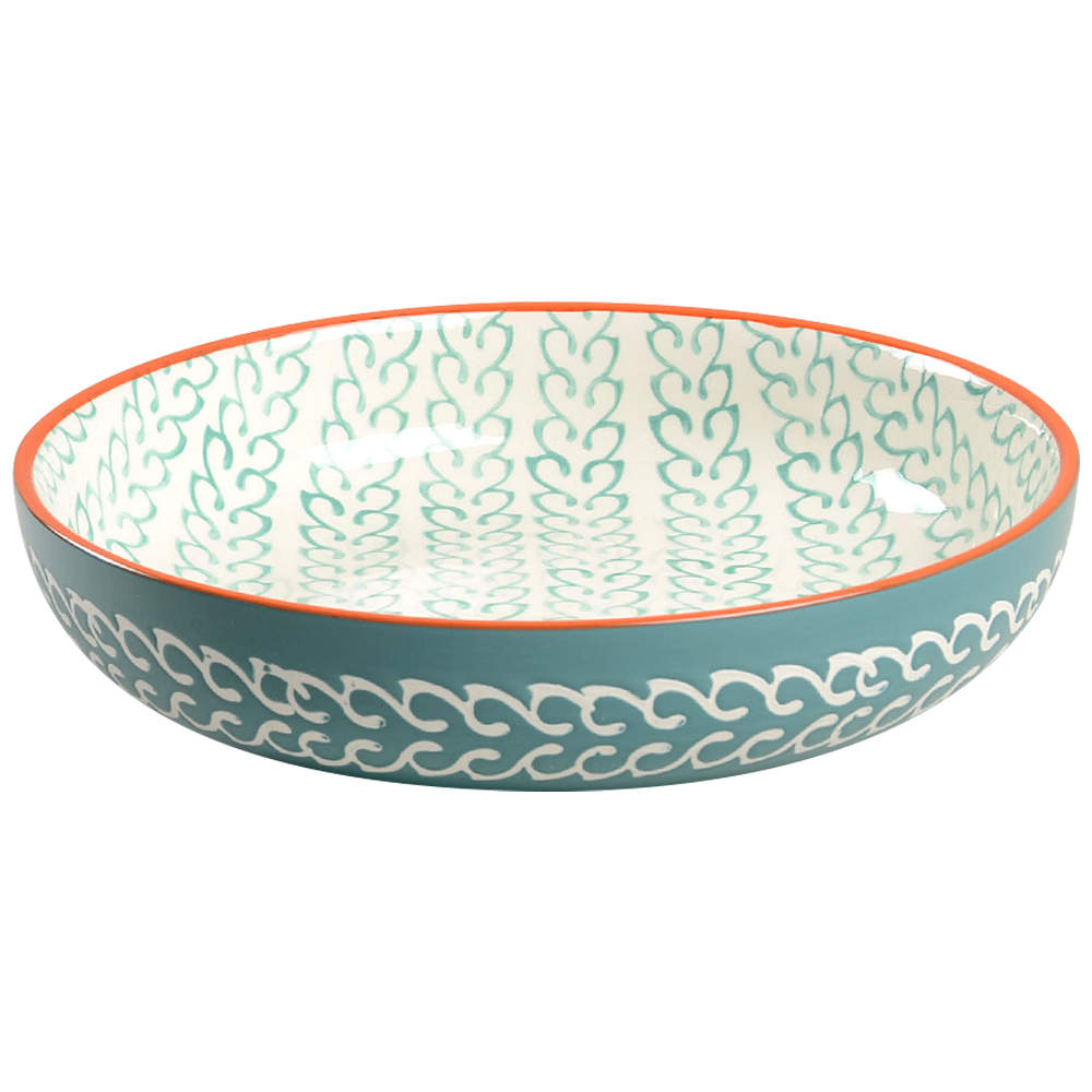 Tangiers Turquoise Individual Dinner Bowl by Baum Brothers-1