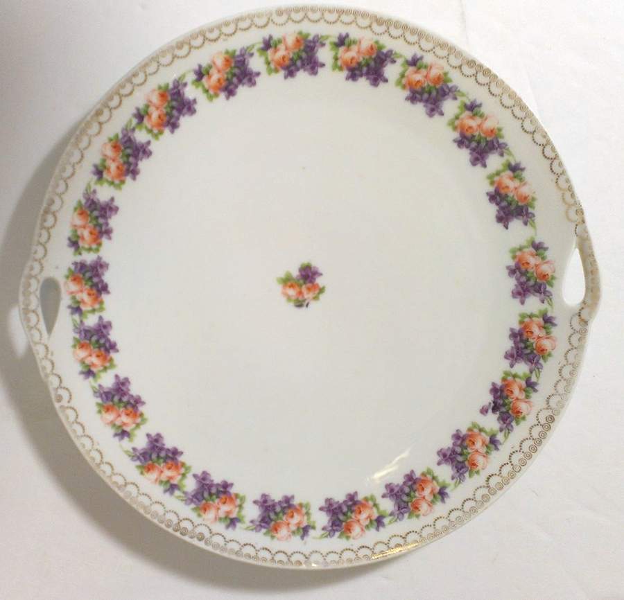 SCH846 Handled Cake Plate by Schumann - Bavaria-1