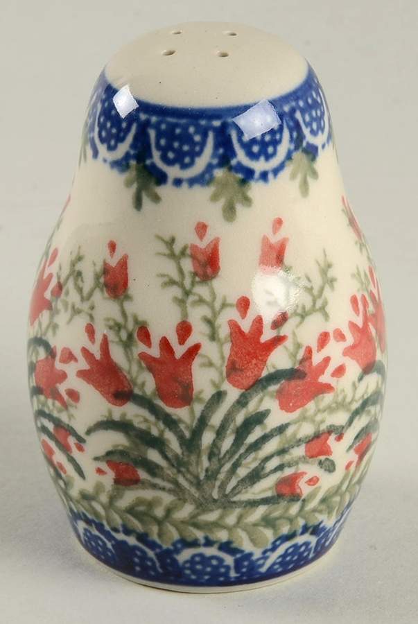 Red Tulip Salt Shaker by BOLESLAWIEC-1