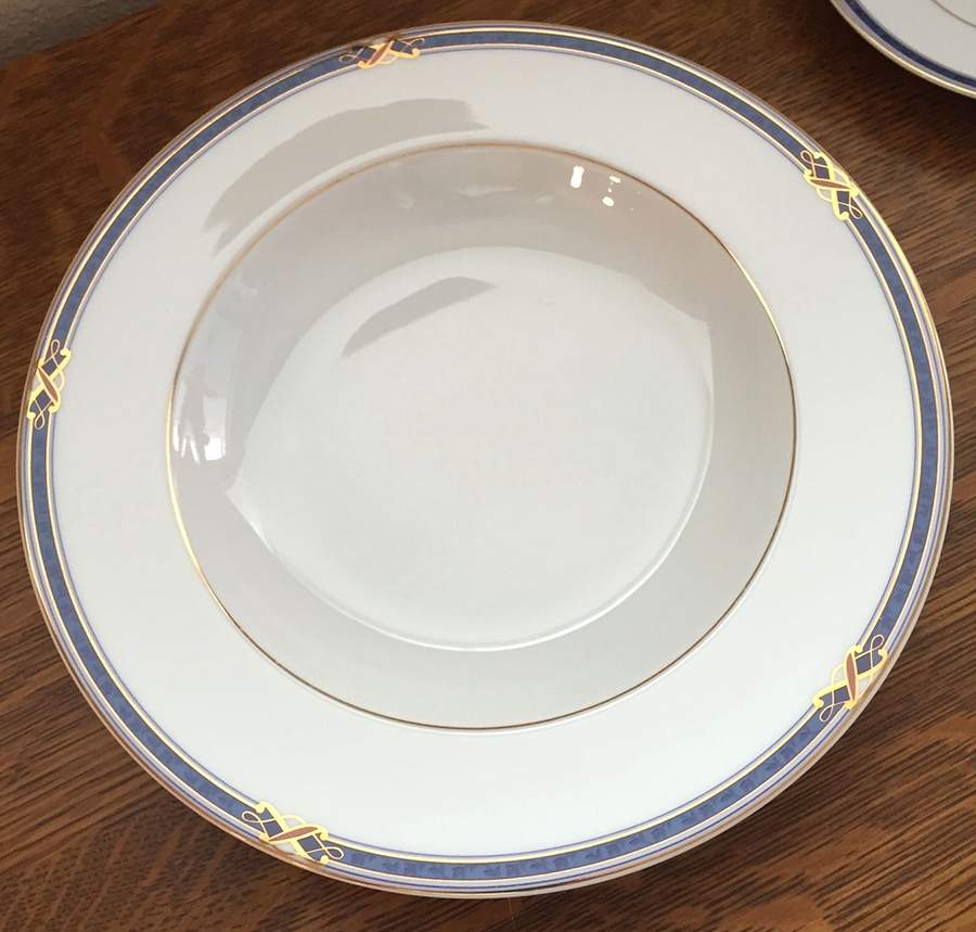 Alliage Bleu Rim Soup Bowl by Bernardaud-1