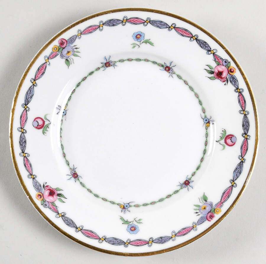 Pompadour Bread & Butter Plate by Bernardaud-1