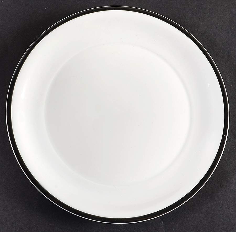 Lyric Black Salad Plate by Block-1