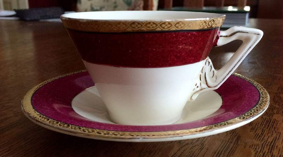 BUL80 Flat Cup & Saucer Set by Burgess & Leigh-1