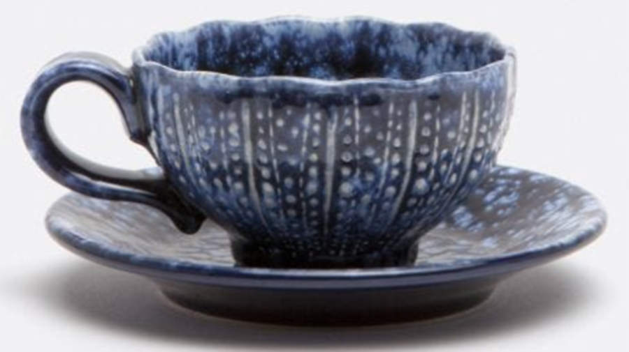 Isla Footed Cup & Saucer Set by Blue Pheasant-1