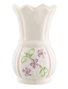 Irish Flax Mini Bud Vase by Belleek Pottery (Ireland)-1