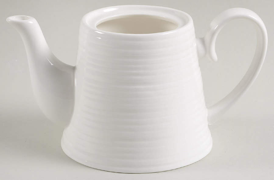 Ripple Individual Teapot No Lid by Belleek Pottery (Ireland)-1
