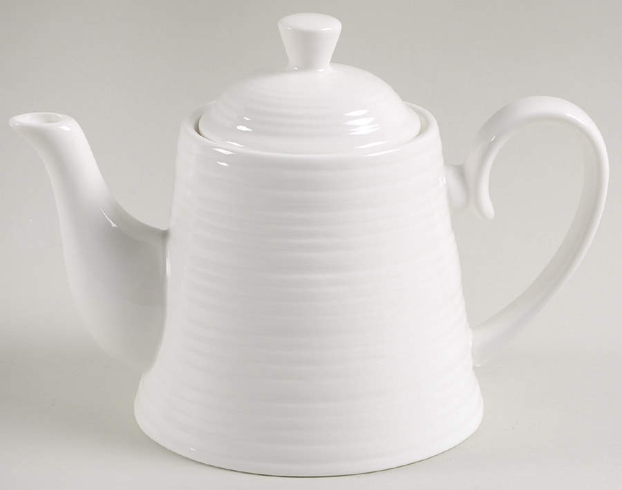 Ripple Individual Teapot & Lid by Belleek Pottery (Ireland)-1
