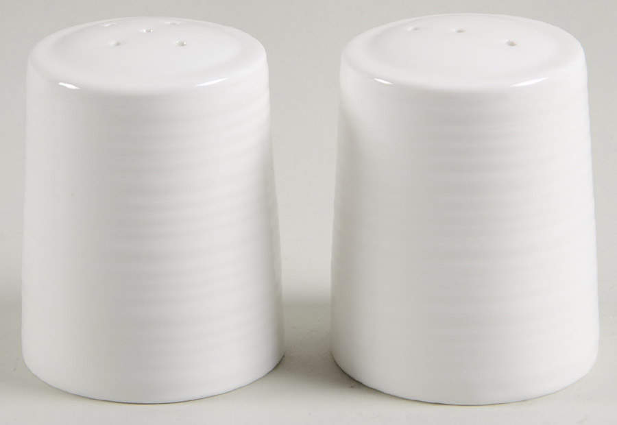Ripple Salt & Pepper Set by Belleek Pottery (Ireland)-1