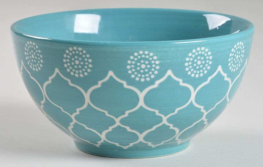 Moroccan Turquoise Soup/Cereal Bowl by Baum Brothers-1