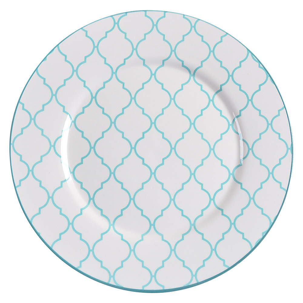 Moroccan Turquoise Dinner Plate by Baum Brothers-1