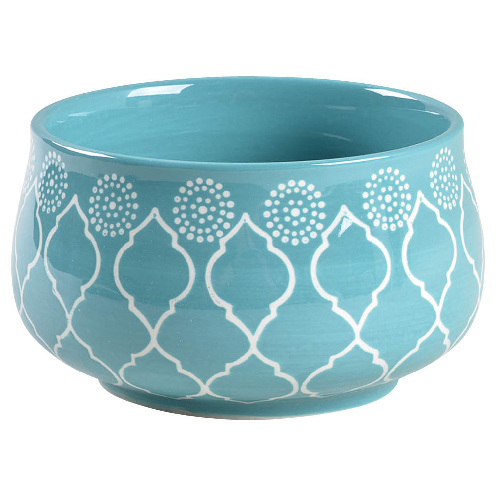 Moroccan Turquoise Soup/Cereal Bowl by Baum Brothers-1