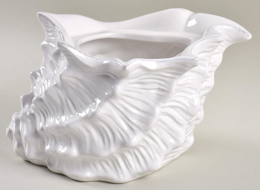 Seawave White Storage Jar No Lid by Blue Sky-1