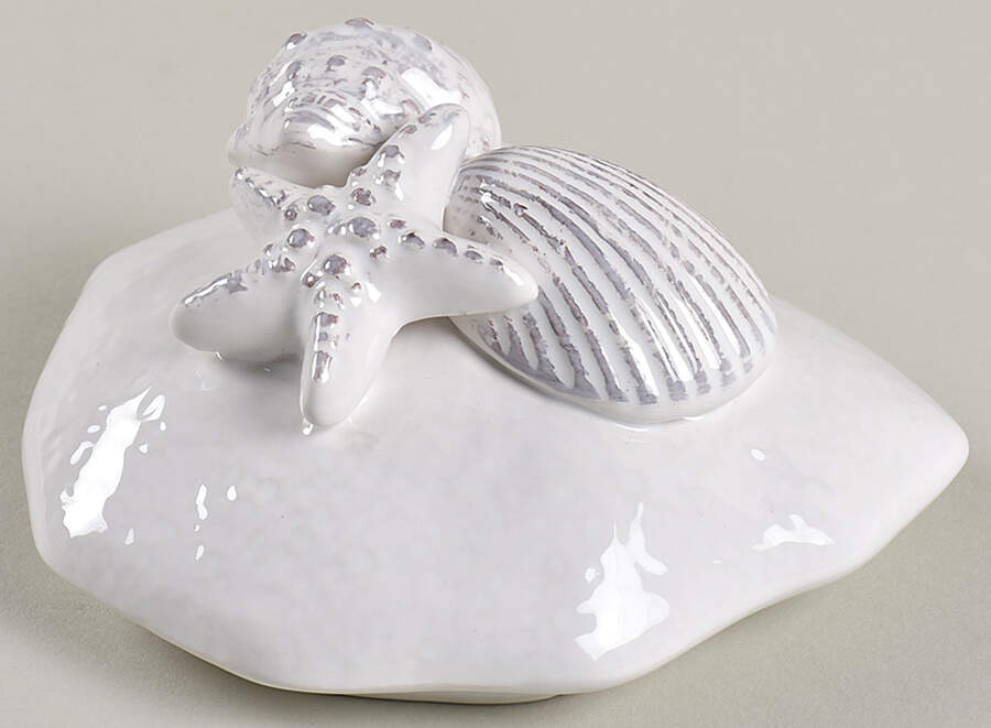 Seawave White Lid for Storage Jar by Blue Sky-1