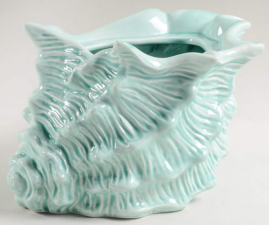 Seawave Turquoise Blue Storage Jar No Lid by Blue Sky-1