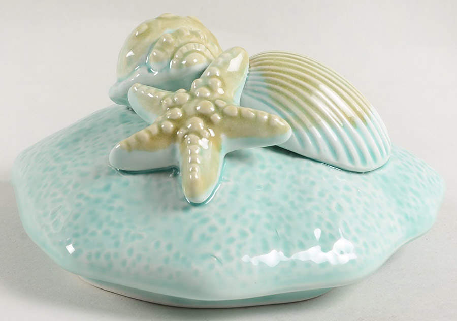 Seawave Turquoise Blue Lid for Storage Jar by Blue Sky-1