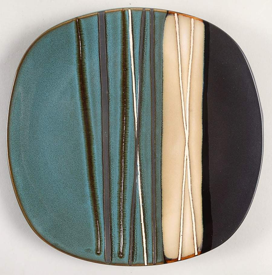 Bazaar Teal Salad Plate by Better Homes and Gardens-1