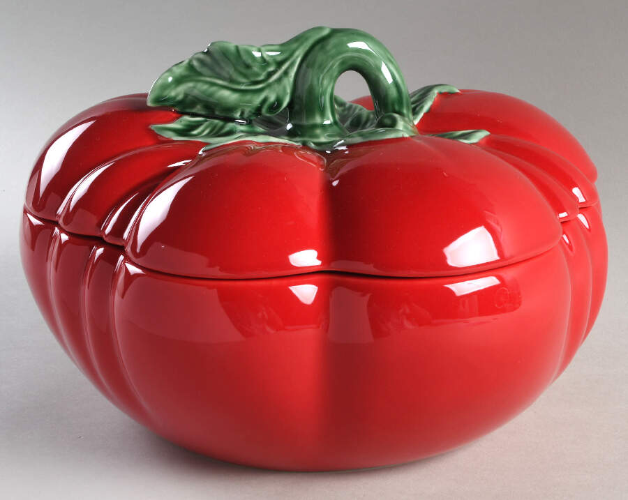 Tomato Tureen &  Lid by Bordallo Pinheiro-1