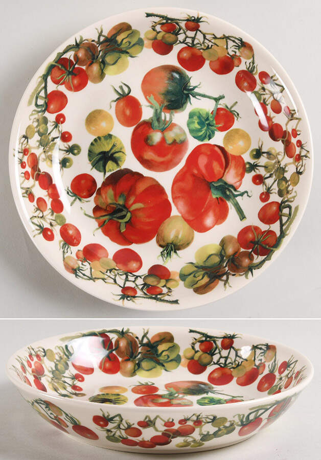 Vegetable Garden 9" Individual Pasta Bowl by Emma Bridgewater-1