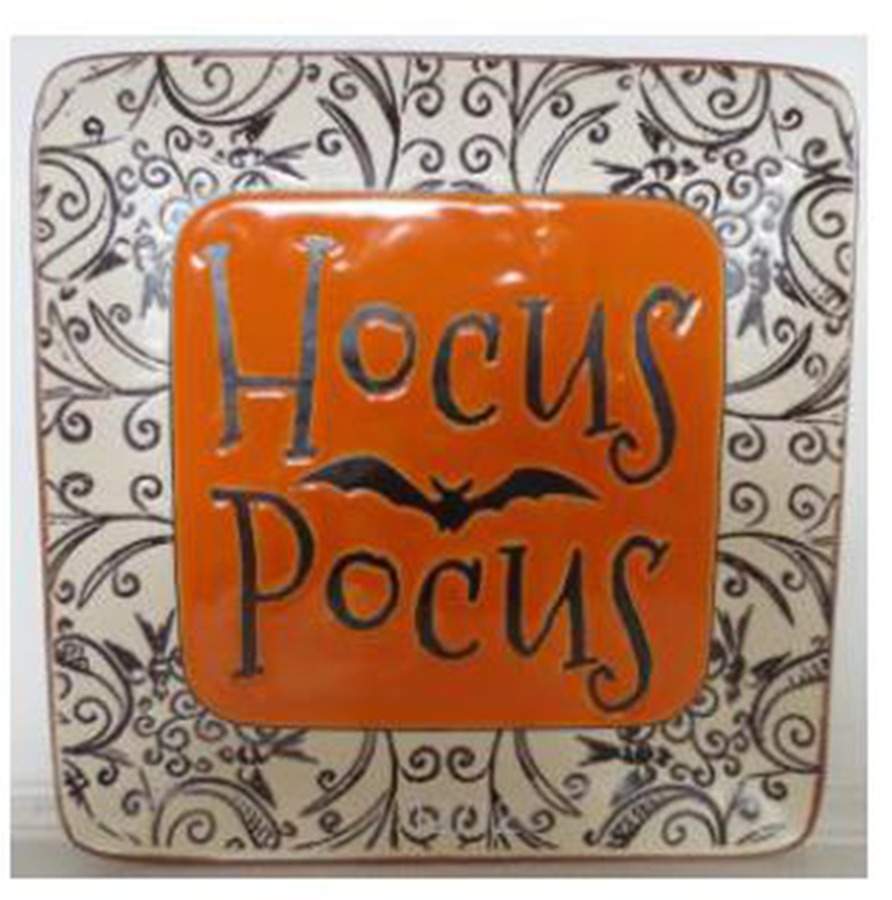 Spooky Night Square Appetizer Plate by Spectrum-1