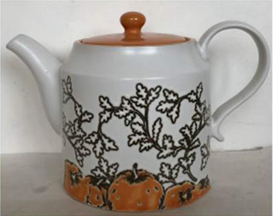 Gold Pumpkin Teapot & Lid by Spectrum-1