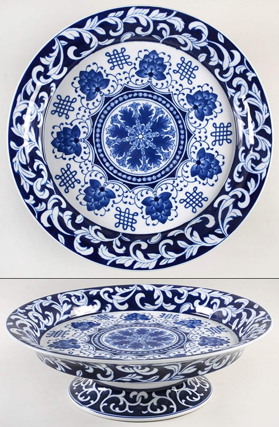 Asian Garden Footed Centerpiece by Bombay-1