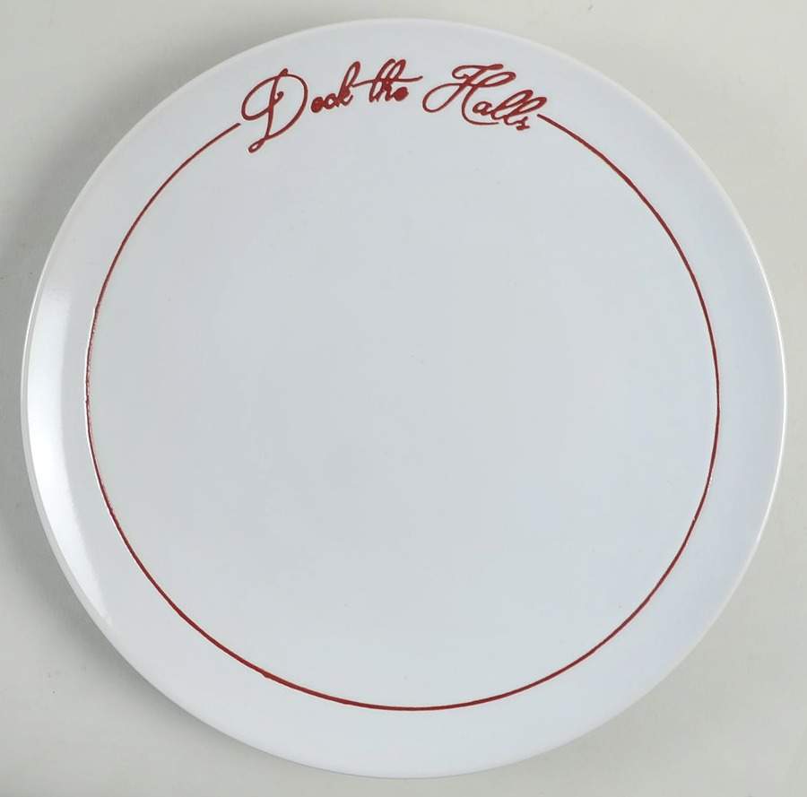 Deck the Halls Dinner Plate by Blue Sky-1