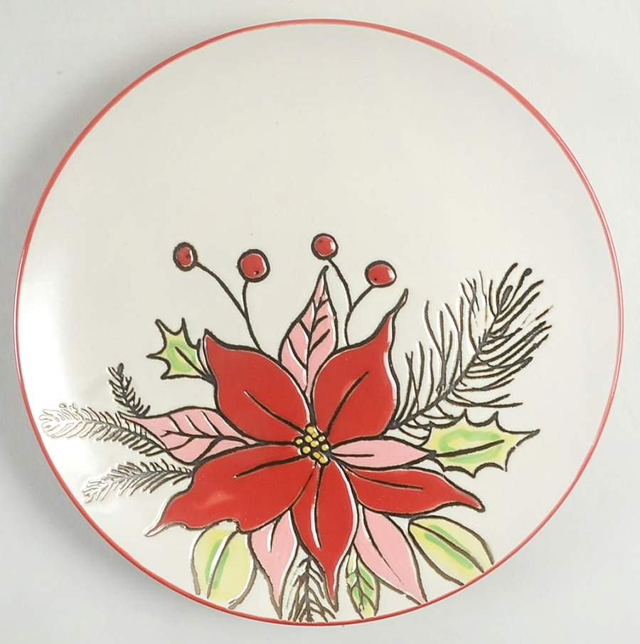 Holly Berry Salad Plate by Blue Sky-1