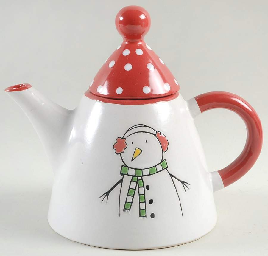 Ornamental Festivities Teapot & Lid by Blue Sky-1
