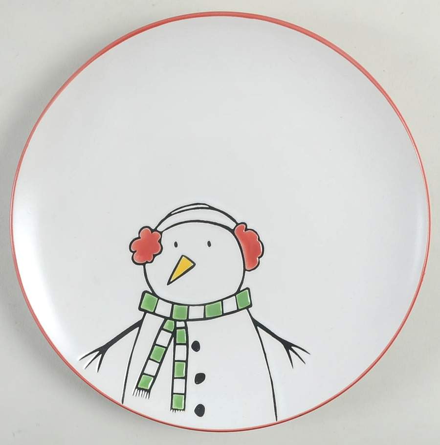 Ornamental Festivities Salad Plate by Blue Sky-1