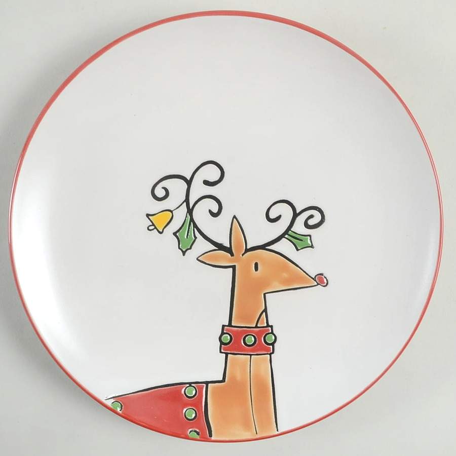Ornamental Festivities Salad Plate by Blue Sky-1