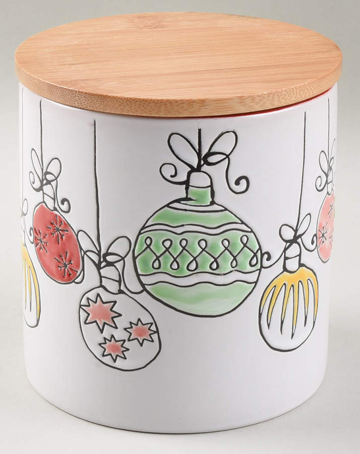 Retro Ornaments Medium Canister & Lid by Blue Sky-1