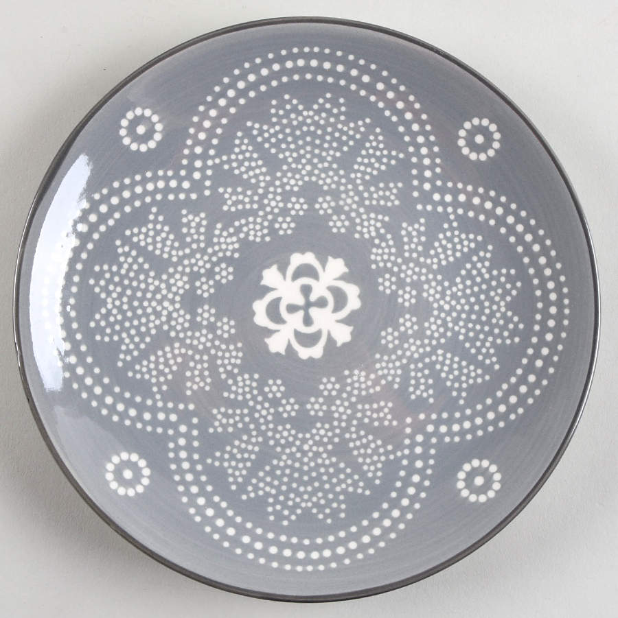 Phara Grey Salad Plate by Baum Brothers-1