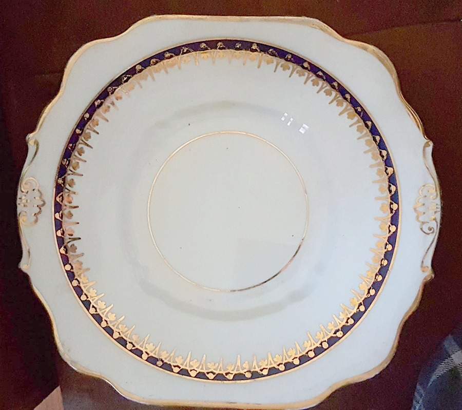 BYH11 Handled Cake Plate by Blyth Porcelain Co-1